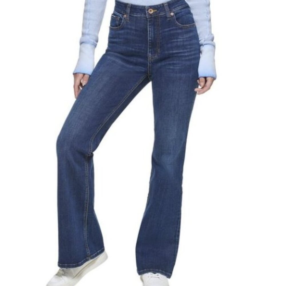 DKNY Jeans Boerum High Rise Flare Leg Stretch Denim Jeans - size 29/8